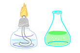 化学実験の写真